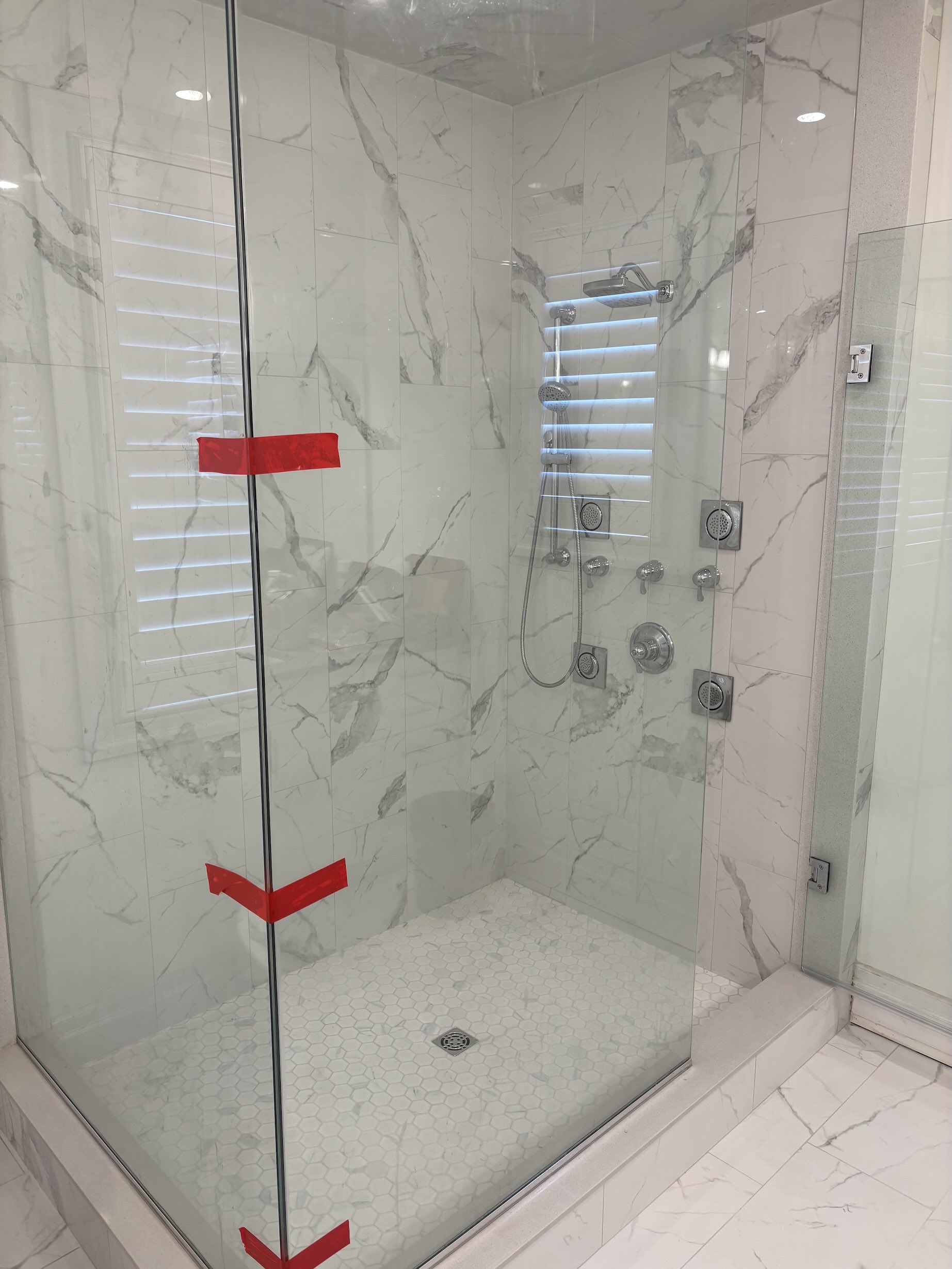 Shower tile detail